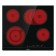 Gorenje ECT643SYB hob, electric, 4 burners, sensor, Hi-Light, black