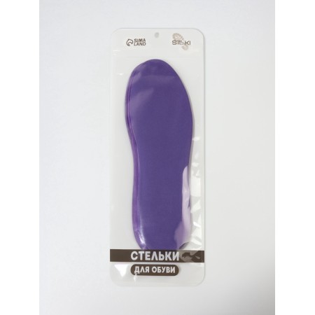 Insoles (polyester, silicone) University 35-41 rub 27cm (pair) violet pack ss-3