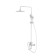 Shower system IDDIS RAY RAYWT3FI06, tropical shower, shower, brass, white