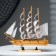 The ship "Marianne" is three -masted with white sails, a light tree with a white bottom 32*7*32cm