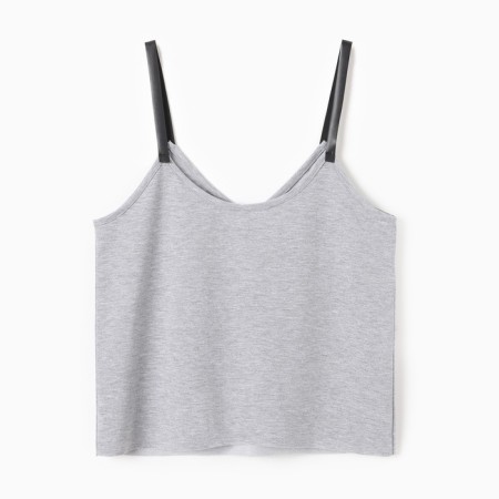 Top female on the straps Minaku: Casual Collection Color Gray, Rr. 48-5