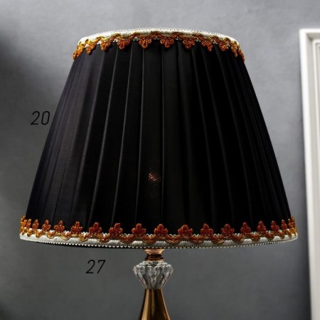 Table lamp 16434/1BK E27 40W black and gold 27.5x27.5x42 cm Risalux-5