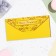 Money envelope "Happy Birthday!" yellow background, leaves, 16x8 cm