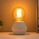 Bris table lamp 1x40W E14 wire-1,6m white 11.5x11.5x9cm