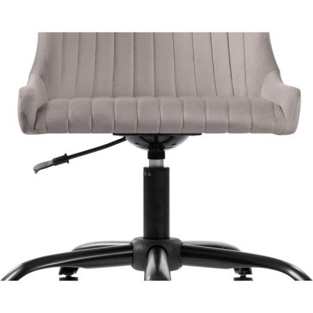 Computer chair Eddon Plastic/velor, black/gray 50x60x73 cm-5