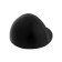 Hoping Lockland stop, with fasteners, d = 40 mm, h = 25 mm, black color black
