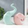 Souvenir Ceramics "Two Elephants" Pastel matte set 2 pcs 12x12 22x13 cm