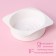 Form for mousse desserts and baking of the ripples, silicone, 18 × 18 cm, internal size 16 × 6.5 cm, white color