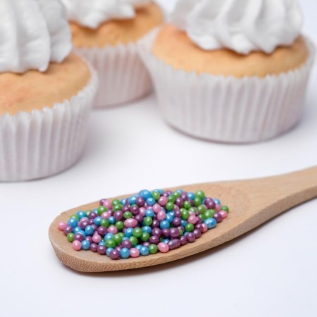 Sprinking confectionery with soft center "Pearls" MIX 2-5 mm 50 g-1
