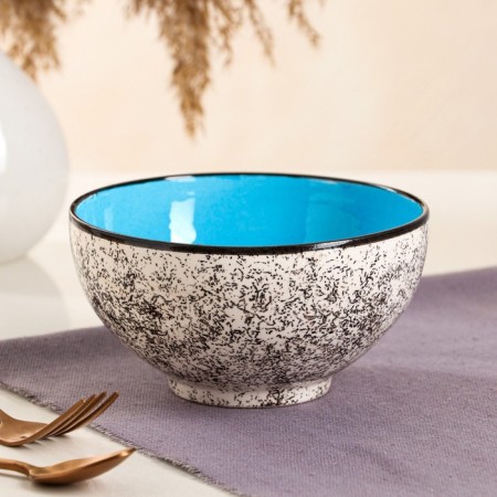 Persia ceramic salad bowl, 700 ml, 15 cm, blue, 1 variety, Iran-1