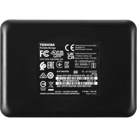 Toshiba USB 3.0 4TB HDTB540ek3CA Canvio Basics 2.5 "Black Black-2