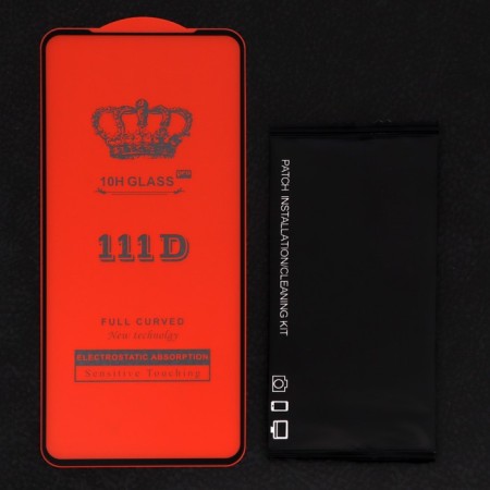 Protective glass 2.5D TFN for Samsung M52, full glue, black-1