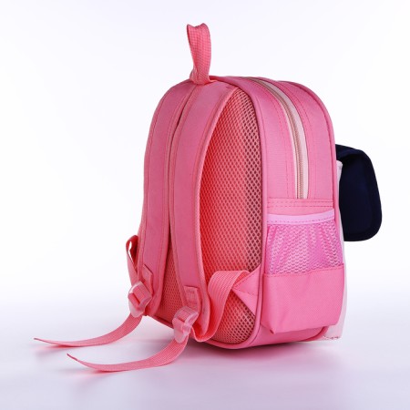 Baby backpack on lightning, 3 outer pockets, pink color-2