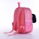 Baby backpack on lightning, 3 outer pockets, pink color