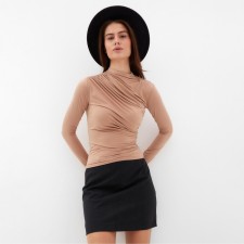 Джемпер женский с драпировкой MIST Classic Collection, р. 46, бежевый