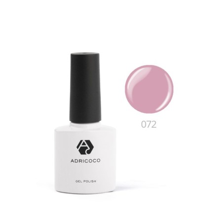 Color gel polish Adricoco, No. 072 ash-purple, 8 ml