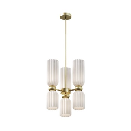 Suspension lamp Maytoni Mod302PL-06W, E14, 6x40 W, 340x340x770 mm, gold