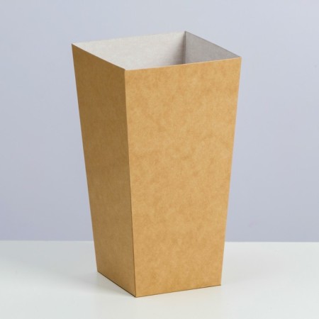 Popcorn packaging, Kraft, 11 x 8 x 20.5 cm