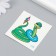 Tattoo on the body color "Pythonchik on vacation" 6x6 cm