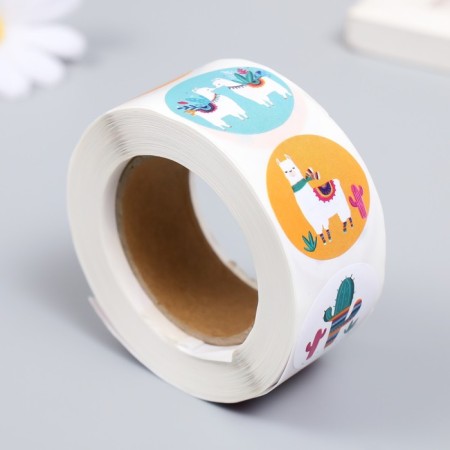 Stick Paper "Alpaki" d = 2.5 cm 500 pcs in a roll 3x6.5x6.5 cm-1