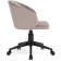 Computer chair Plastic Plastic/velor, black/beige 59x60x78 cm