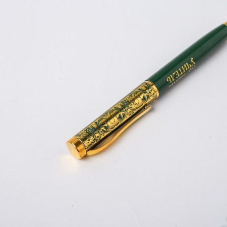 Handle in the case “Best Teacher”, metal, blue paste, 1.0 mm-4