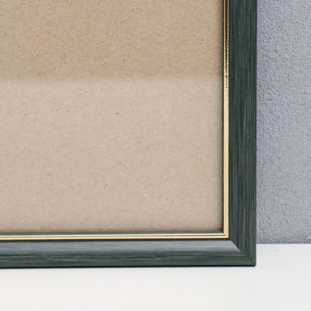 Photo frame plastic 30x45 cm, green with gold (plastic screen)-1
