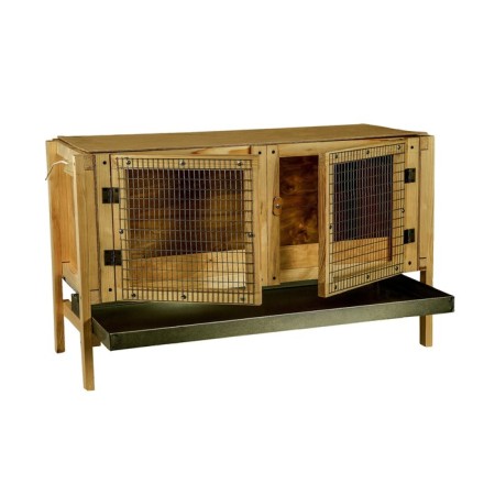 Bruder for chickens, 100 × 40 × 45 cm, with a pallet, with a lamp cartridge, wooden-1