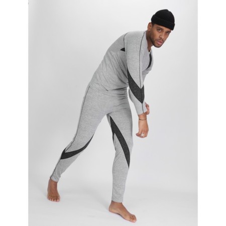 Thermal underwear is male, size 52-54, the color is light gray-5