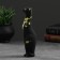 Figure "Cat Bagira straight" black 6x6x21cm