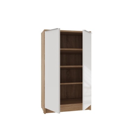 Nordic shoe cabinet, 535x300x900, oak sonoma light/white alaska-1