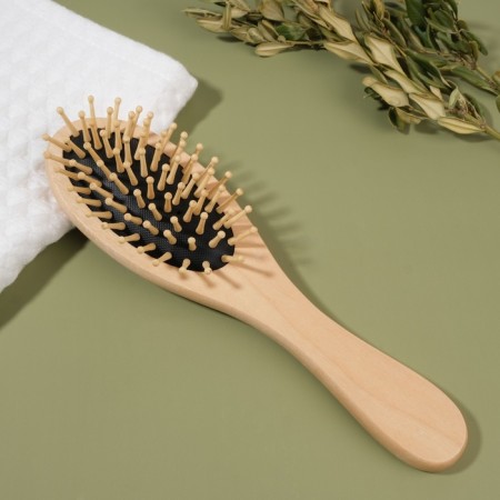 Massage comb “SWAR”, 6 × 22 cm, color “Light Wood”-1