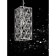 Suspension lamp Maytoni Mod069PL-01CH, E14, 1x60 W, 192x192x1092 mm, Chrome