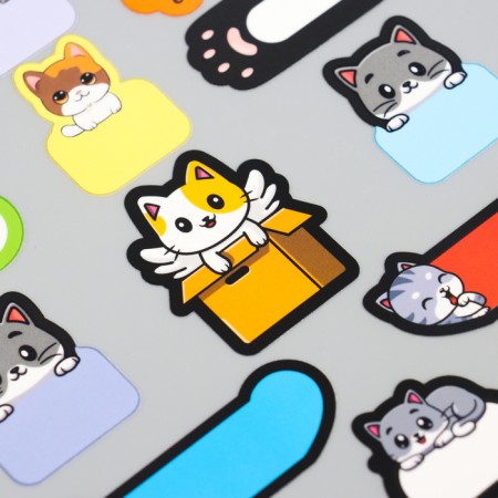 Set of thermobok and stickers for clothing "Funny cats", 52 pcs-4