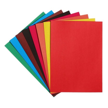 Cardboard of color two -sided A5, 8 sheets, 8 colors "Olena", non -220 g/m2, in the folder-5