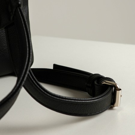 Women's backpack city, Textura, black color-7