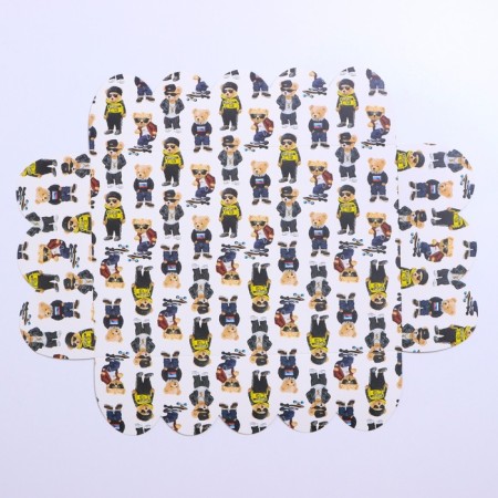 Cookie box, confectionery packaging with PVC lid, “bears”, 20 x 30 x 8 cm-6