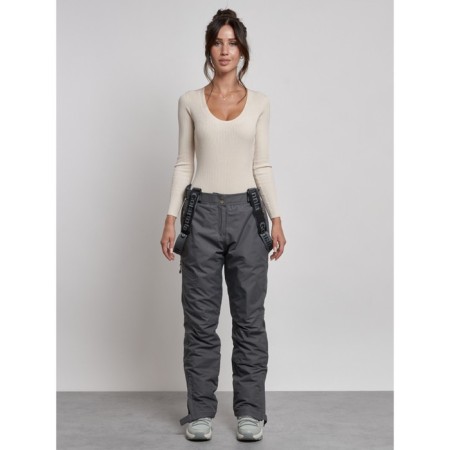Semi -combinezone female ski insulated, size 44, gray color-20