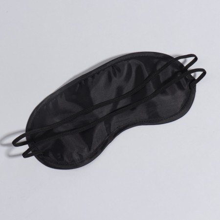 Sleep mask, double elastic, 18 × 8.5 cm, black color-3