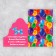 Congratulatory card "Happy Birthday", balls, 12 × 18 cm