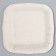 Disposable plate of square paper "Happy Birthday", white, 16.5x16.5 cm