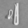 Hook for curtains, adjustable, 7 × 2.3 × 0.5 cm, 10 pcs, white color