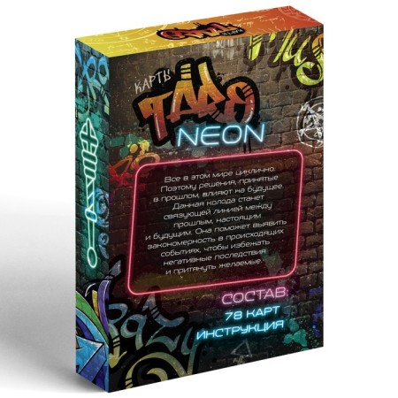 Tarot "Neon", 78 cards (6x11 cm), 16+-4