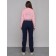 Sports female trousers, size 46, dark blue color