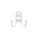 Hook furniture tundra TKD017 Light, two -rod, white