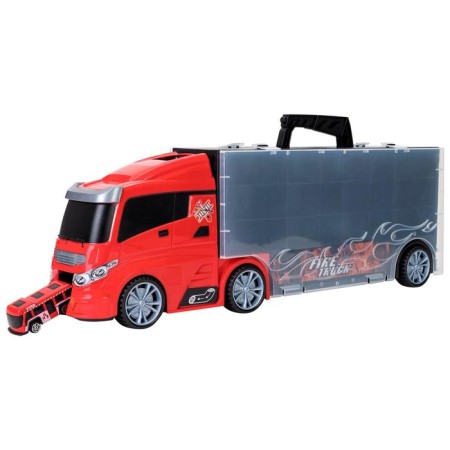 Auto -Vorot Case Givito "Service Service", with cars, with a tunnel, red color, 51.5 cm-2