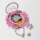 Set of children's 4 items: clips, ring, bracelet, glitter "unicorn", color