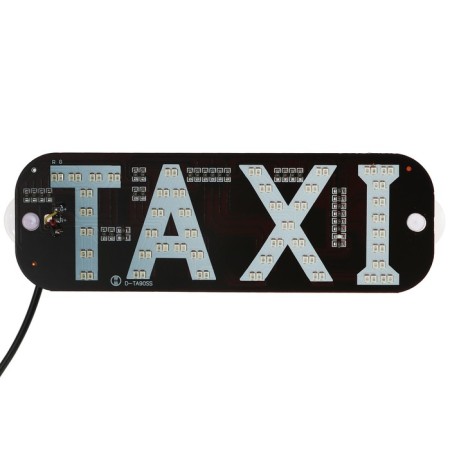 LED taxi sign 12 V, 19 × 6.3 cm, cigarette lighter, green/red-1