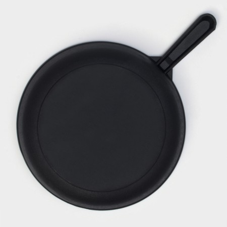 Flot of cast -iron magma, d = 24 cm, h = 4 cm, cast -iron handle-2