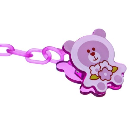 Nipple set - a dummy with a holder, SL, KL +6 months, with a cap "Butterfly", purple-6
